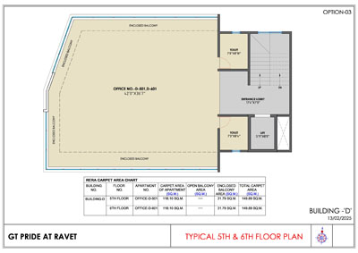 5th & 6th Floor Plan